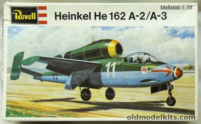 Revell 1/72 Heinkel He-162 A-2/A-3 Volksjager Salamander, H80 plastic model kit